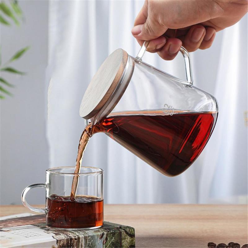 500ml Heatproof Glass Mug with Lid