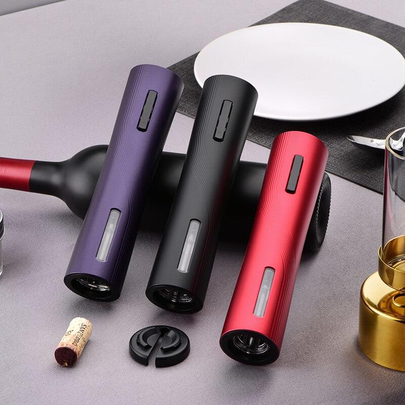 USB Corkscrew Electric Wine Bottle Opener with USB Battery Aluminum