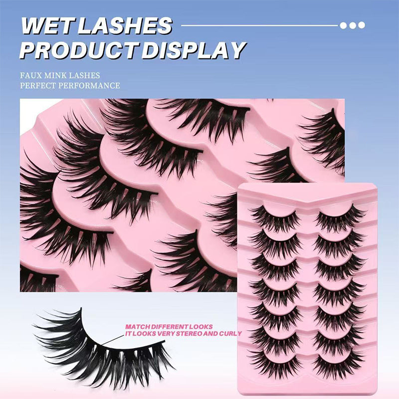 Reusable False Eyelashes – Cat-Eye & Fox-Eye Styles, Lightweight Design