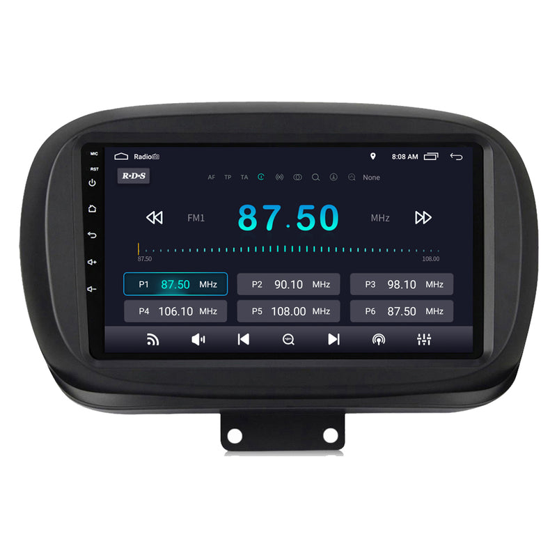 RoverOne Car Stereo Radio Bluetooth CarPlay GPS Navigation for Fiat 500X 2014 - 2020