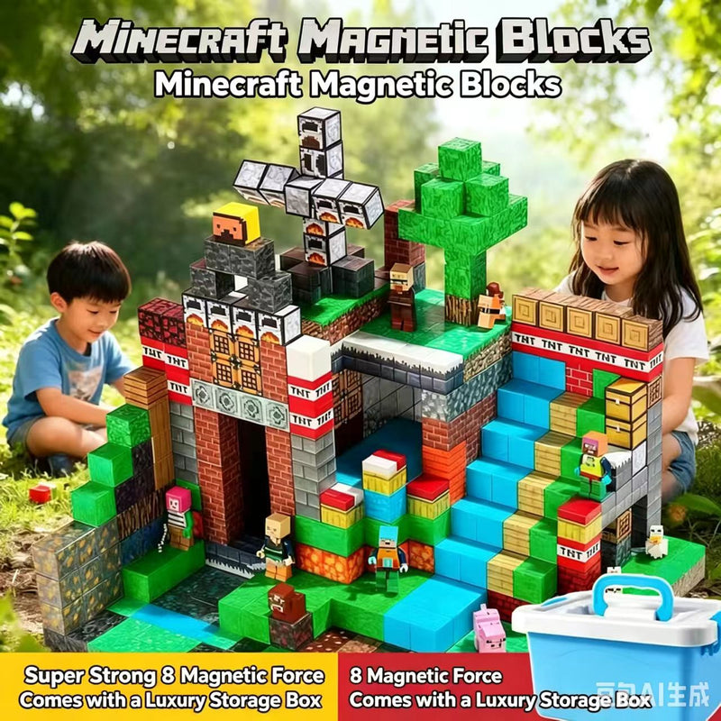400 pieces of magnetic block construction toys