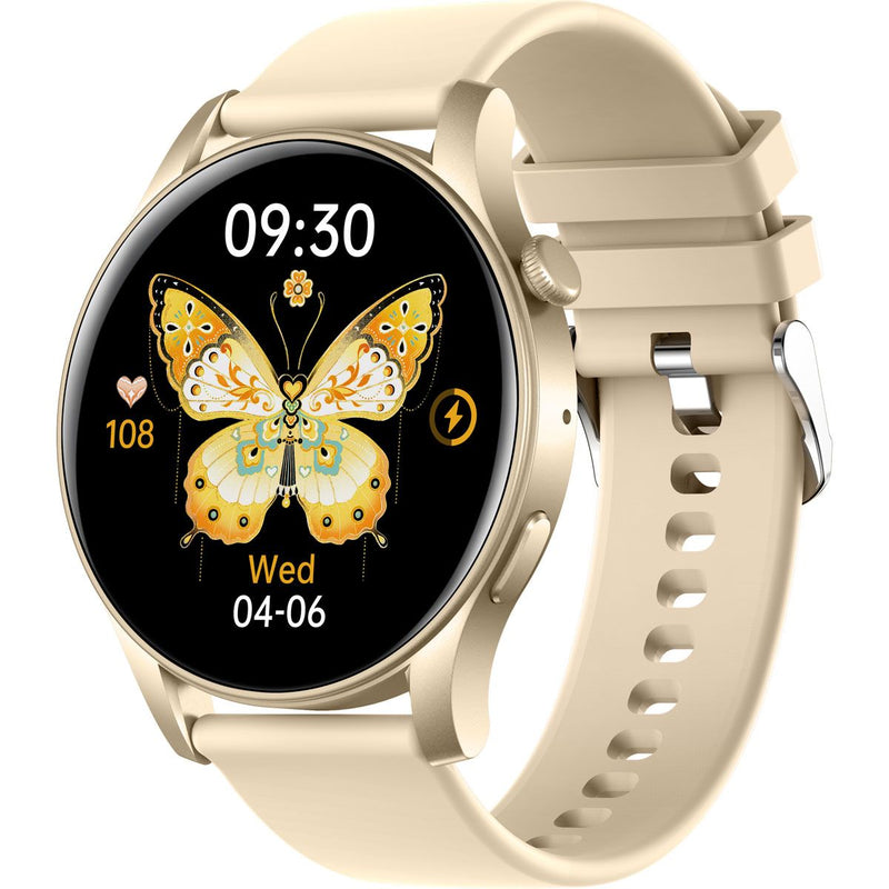 Smart Watch AMOLED Screen Fitness Tracker & Bluetooth Call - Silicone strap