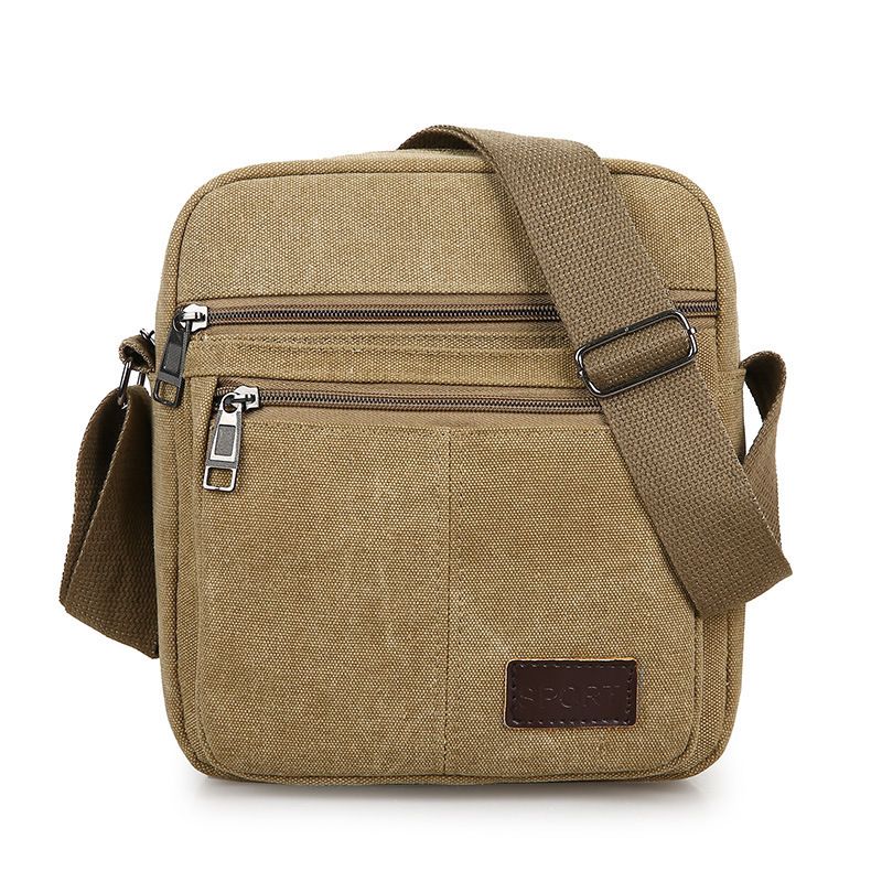 Canvas Shoulder Bag Casual Bag Sling Small Waterproof Business Handbag
