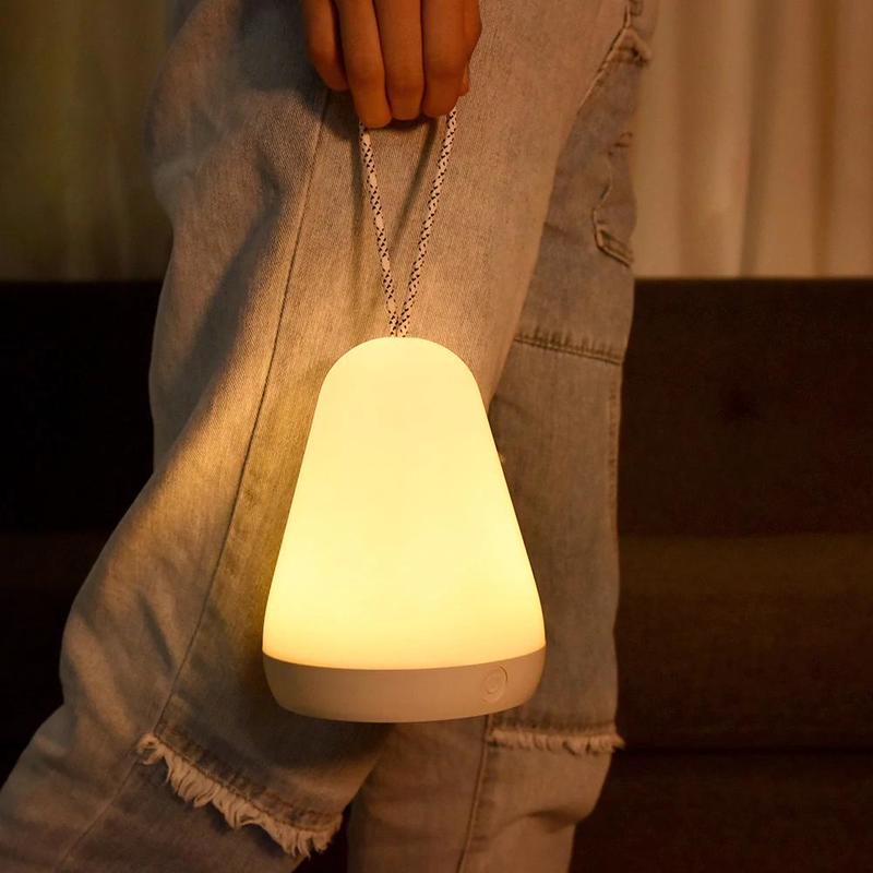 Desk Table Portable LED Light Night Pilot DIMERABLE Clock USB Battery