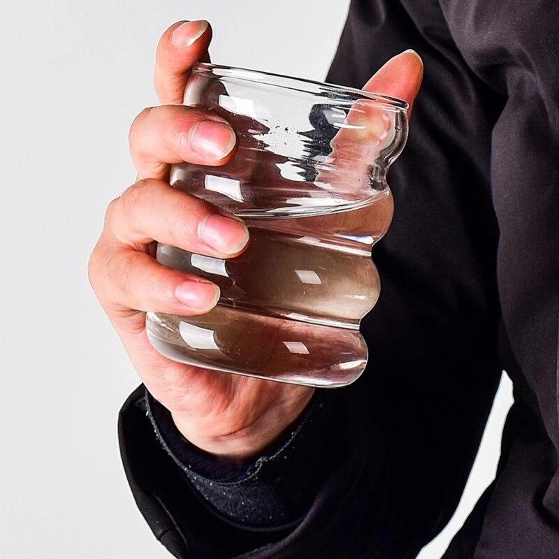 Creative shape water bottle glass