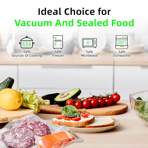 Food Vacuum Sealer Machine with Cutter Automatic and Manual Sealer Dry Moist Food Modes vacuum sealer
