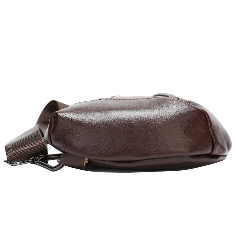 Genuine Leather Sling Bag for Men, Crossbody