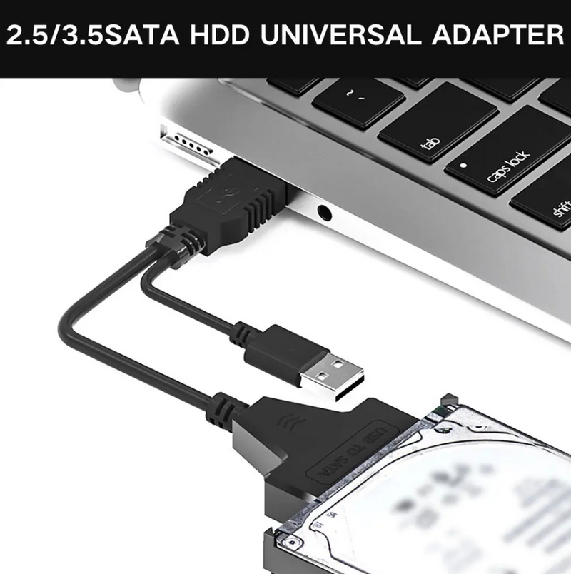 USB 3.0 & USB 2.0 To SATA Cable Hard Disk Drive Converter