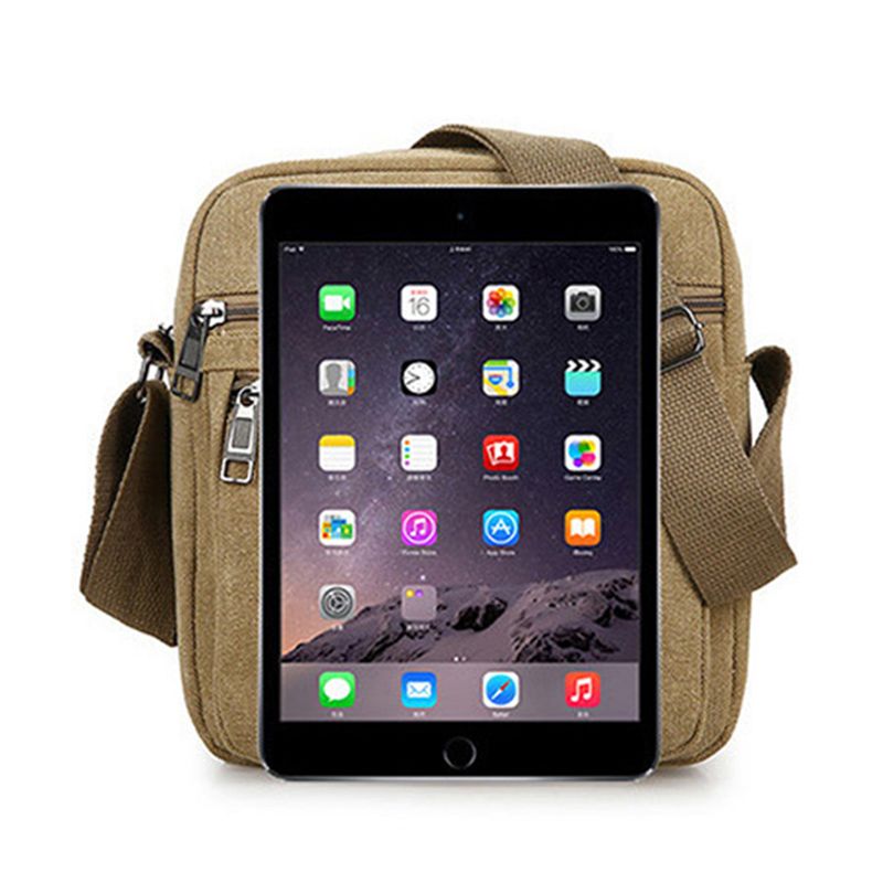 Canvas Shoulder Bag Casual Bag Sling Small Waterproof Business Handbag