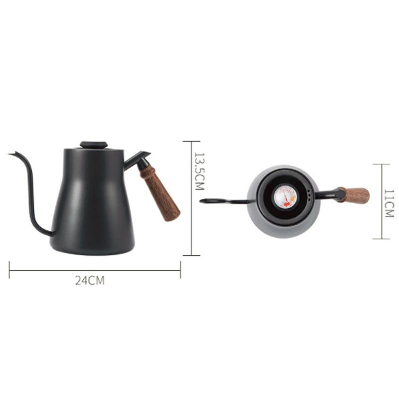 Stainless steel long narrow spout coffee spout drip 850ml