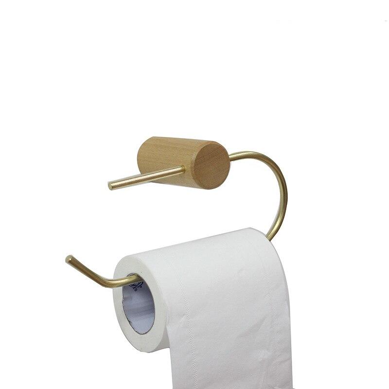 Nordic solid brass bathroom towel hanger