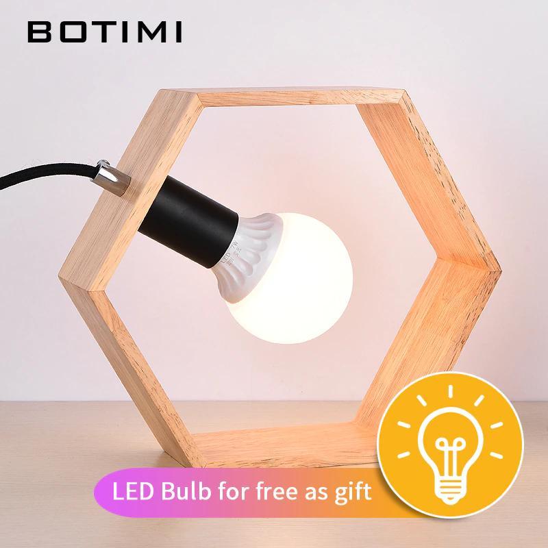 Creative Table Wooden Lamps