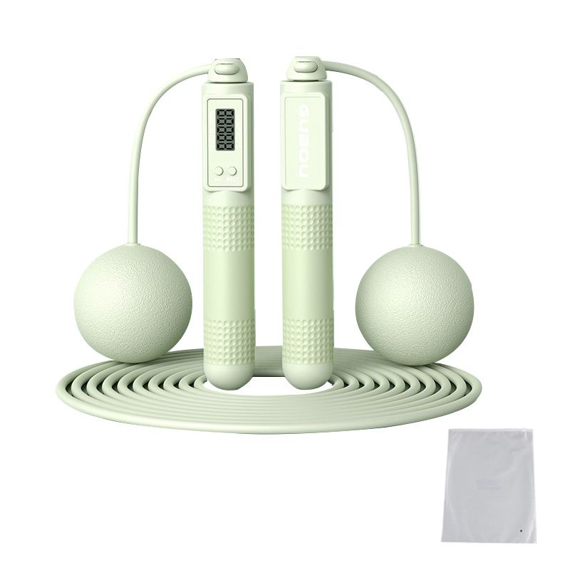 2 in 1 Cordless Digital Skipping Rope Cord Counter Jump Rope & Eva Bag