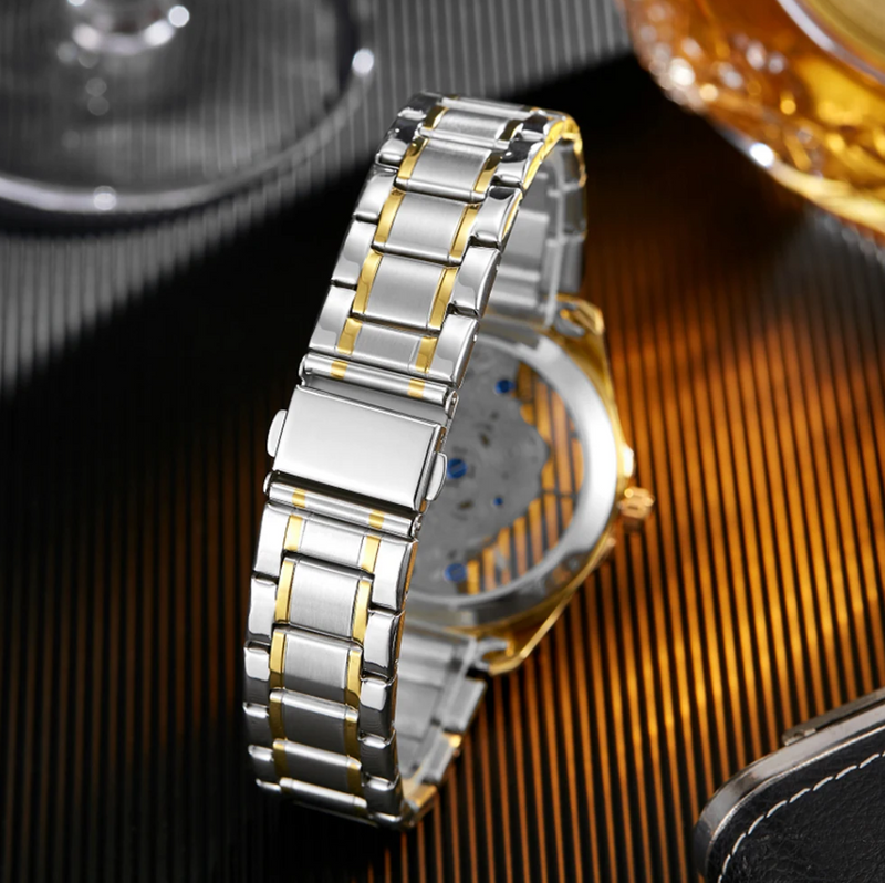 Transparent Men Watches Luminous Dial Quartz Wrist watches