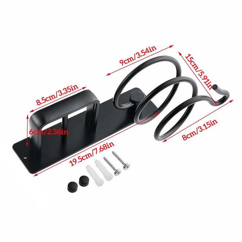 Hairdryer Stand Waves Drive Space Aluminum Wall Mount Bat