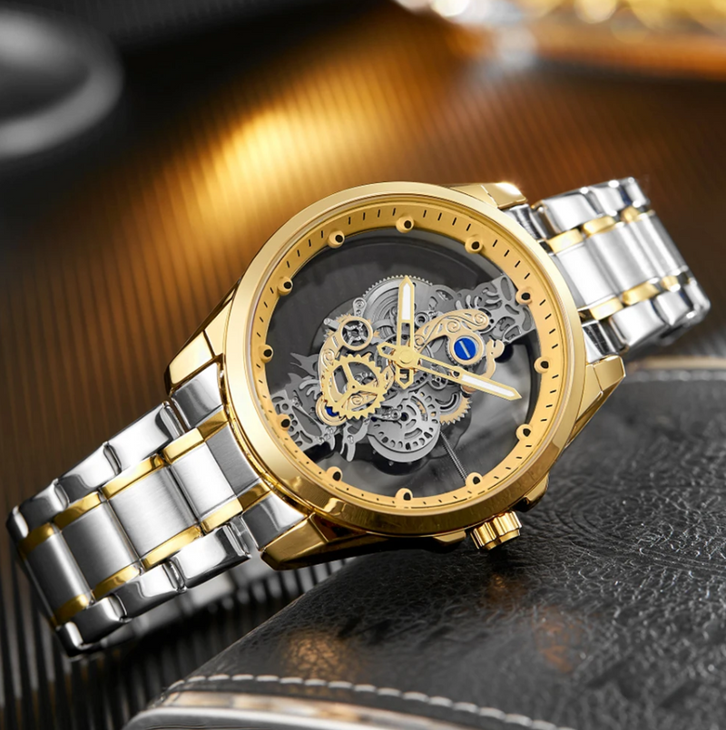 Transparent Watch Men Watches Luminous Dial Quartz Wristwatches