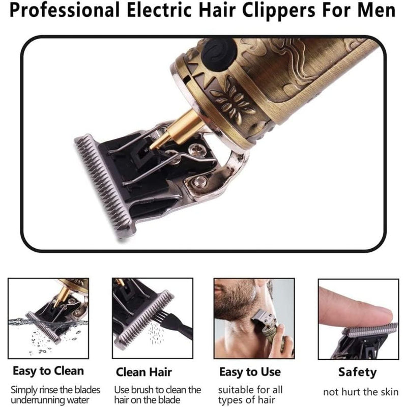 Professional Hair Clipper USB Charger Electric Hair Trimmer Men Razor