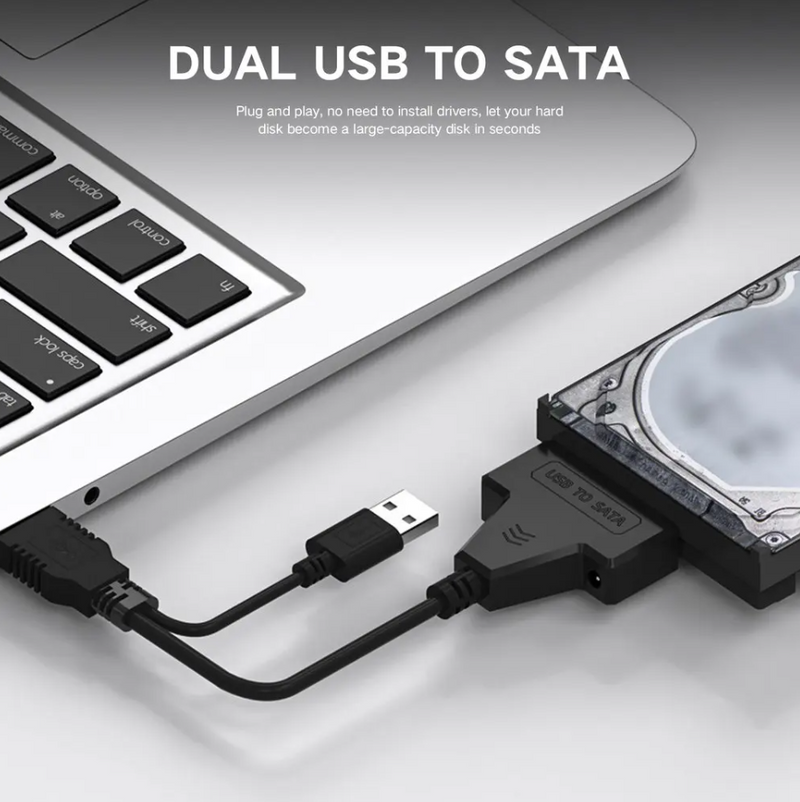 USB 3.0 & USB 2.0 To SATA Cable Hard Disk Drive Converter