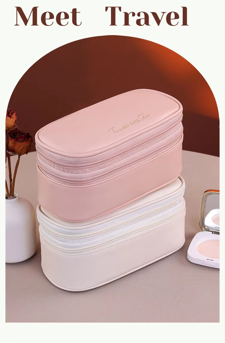 Water Resistant Portable Travel Cosmetic Organizer Case