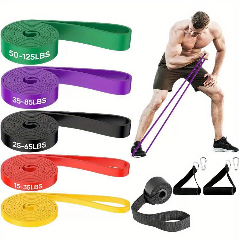 5 Level Resistance Bands Set with Handles,