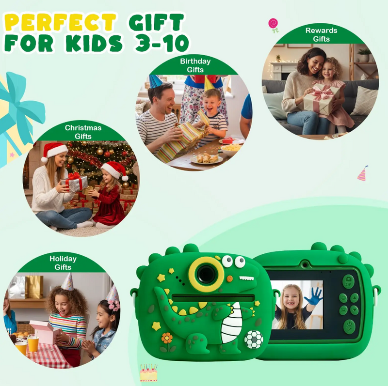 Kids Camera Instant Print Boys Girls Gift