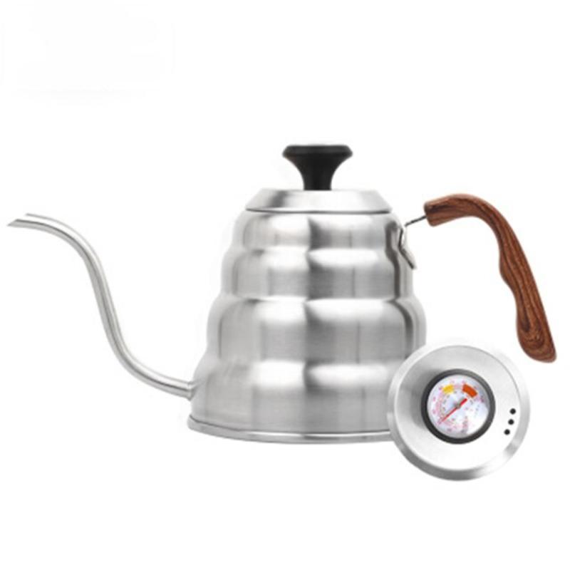Coffee maker with stainless steel thermometer 1L
