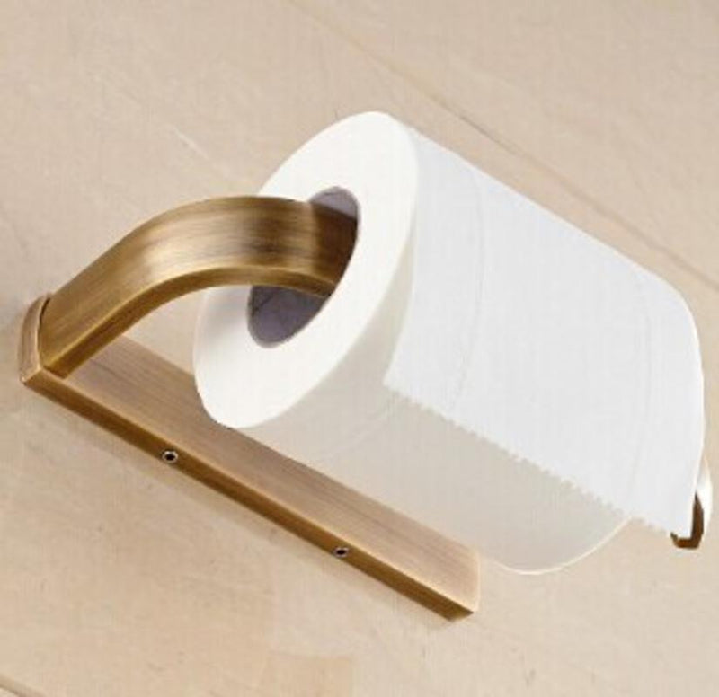 Toilet paper holder gold plated