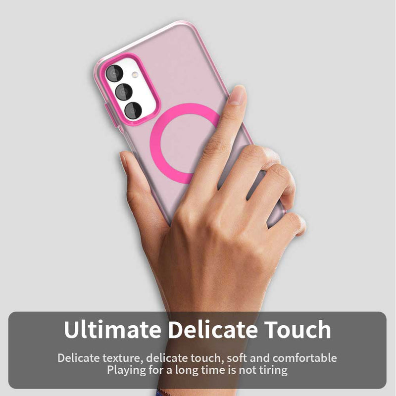 Phone Case for Samsung Galaxy M55 5G, Compatible with Magsafe,Shockproof Magnetic Case Cover