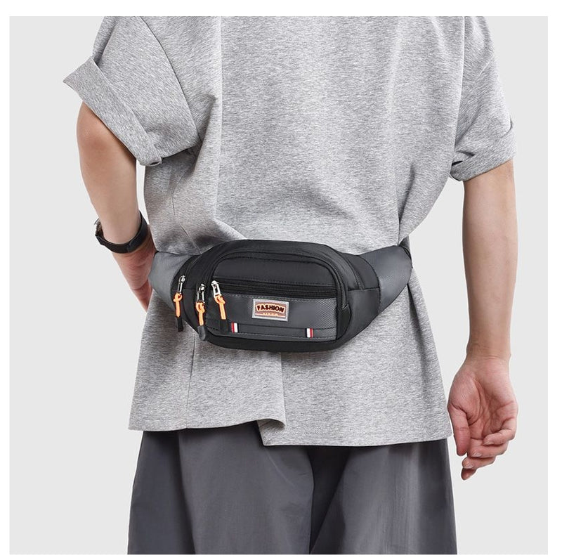 Outdoor Waist Bag Waterproof Mobile Phone Bag Oxford Cloth Chest Bag