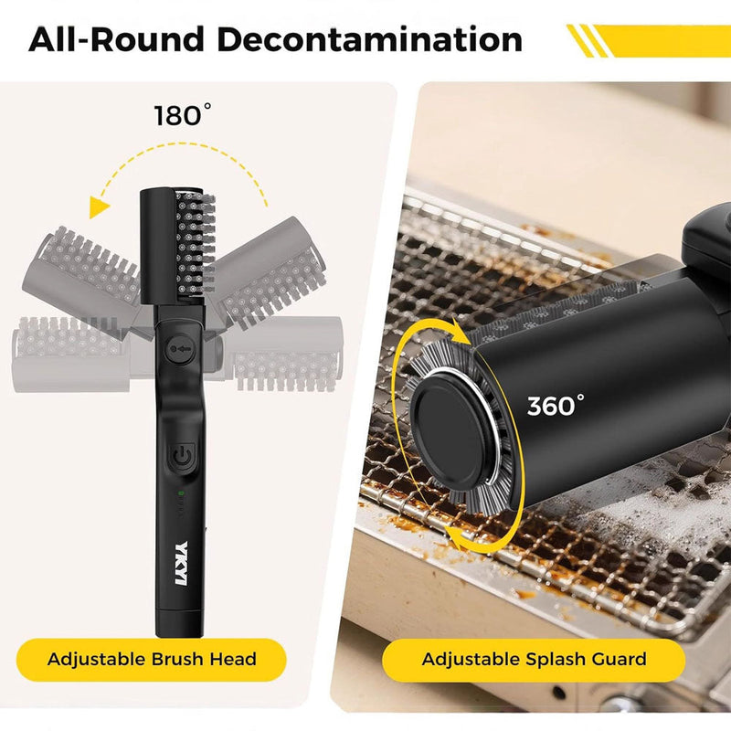 Electric Grill Brush, Cordless Rechargeable Electric BBQ Grill Cleaner