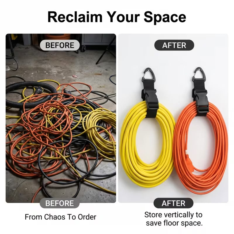 Adjustable Garden Hose Straps, Heavy-Duty Cord Organizer Storage Ties