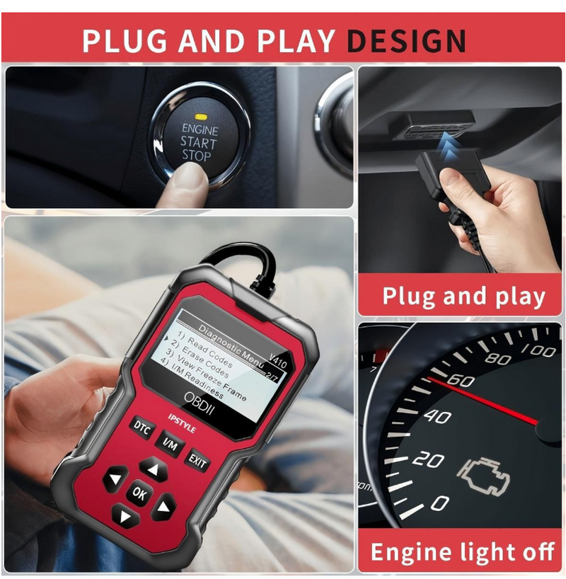 Car Obd2 Scanner Diagnostic Tool Code Reader Engine Fault Code Reader Scan