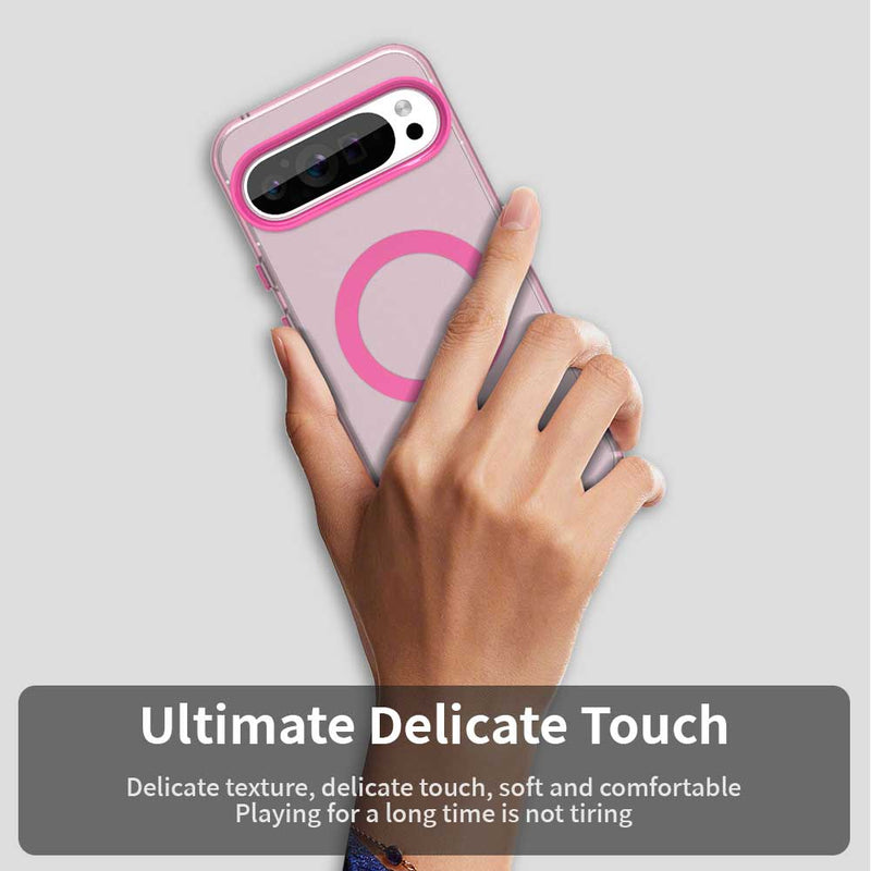 Phone Case for Google Pixel 9 Pro, Compatible with Magsafe, Shockproof Magnetic Case Cover