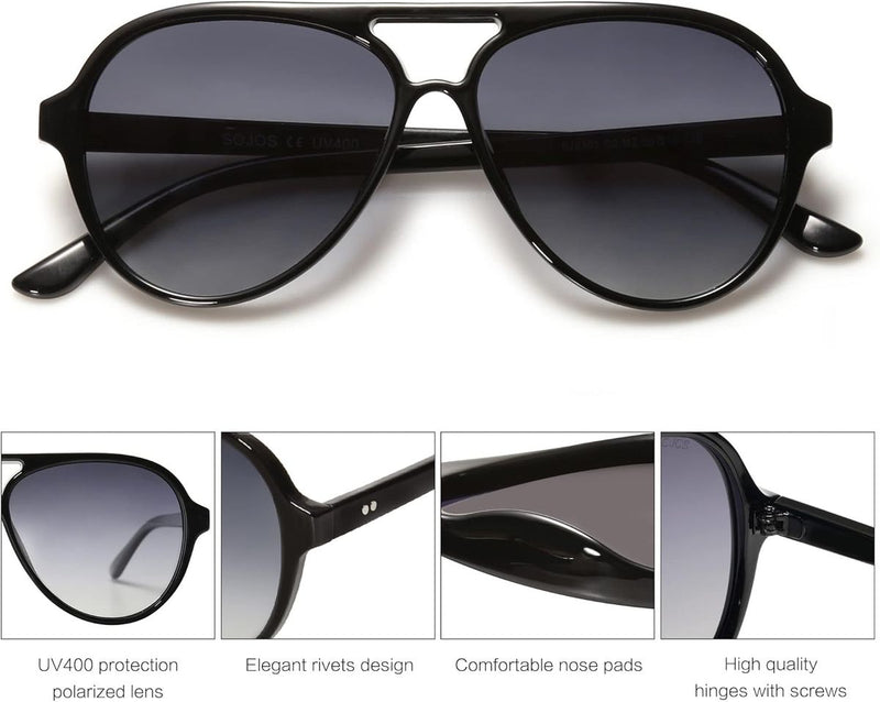 Classic Square Polarized Unisex Vintage Sunglasses tylish and lightweight