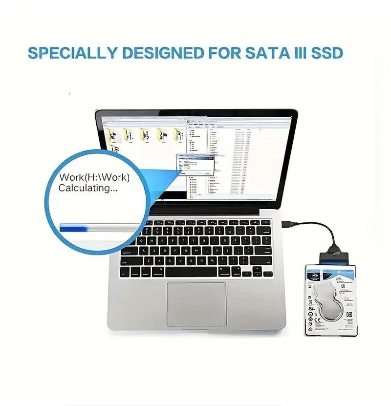 USB 3.0 / USB-C to Sata Cable for 2.5 3.5 Inch HDD/SSD Hard Drive Disk