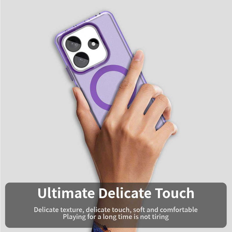 Phone Case for Xiaomi Redmi Note 14 5G, Compatible with Magsafe, Shockproof Magnetic Case Cover