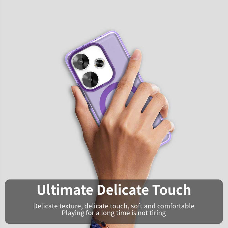 Phone Case for Xiaomi Redmi Turbo 3 5G, Compatible with Magsafe, Shockproof Magnetic Case Cover