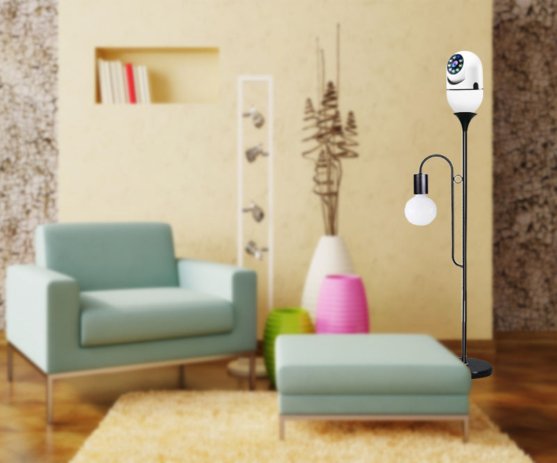 2MP E27 Socket Lamp Holder CCTV WiFi IP Camera PTZ Two Way Audio Home Security Bulb Camera