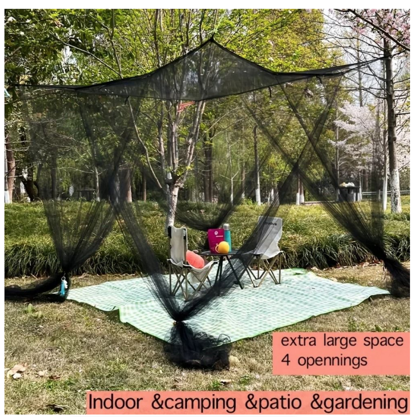 Mosquito Net Floor To Ceiling Bed Curtain Double Opening Mosquito Proof