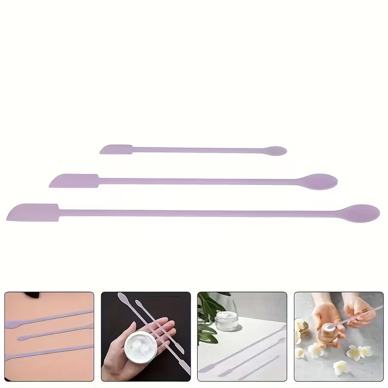 Mini Makeup Scraper For Cream & Lotion - 3-Piece Set