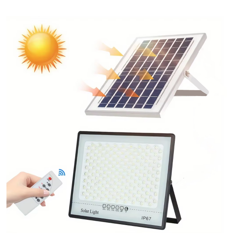 Super bright solar light LED solar floodlight outdoor LED courtyard light - 200Led-300W