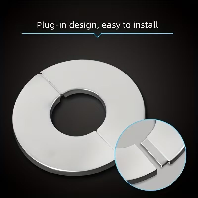 Stainless Steel Wall Hole Cover Plates, Decorative Escutcheon For Pipes- 3 Pieces
