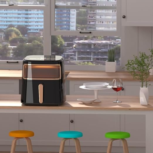 Air Fryer, Electric Oven Fryer Multifunctional Cooker 6.5L with Touch Recipes