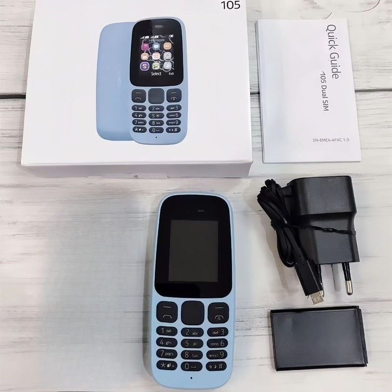 GSM Quad-Band Non-Smartphone Dual SIM Card Phone for Seniors - Blue