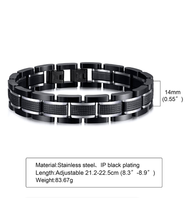 IPSTYLE Bracelets Stainless Steel Watch Band Link Wristband Best Gift