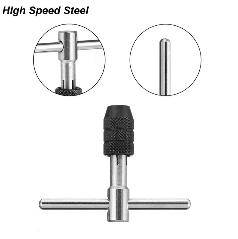 Tap Holder Wrench T-Handle Professional Hand Tapping Tools Machinist Repair
