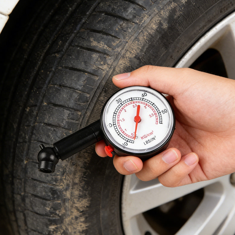 Precision Tire Pressure Gauge – Dual Scale PSI/Bar, No Battery Needed