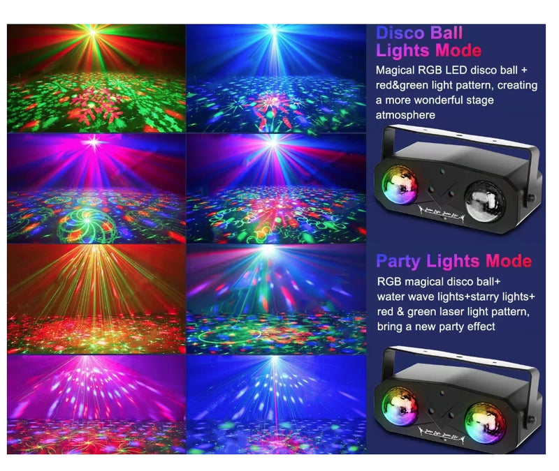 IPSTYLE Party Lights DJ Disco Light Disco Ball Stage Light Star Projector