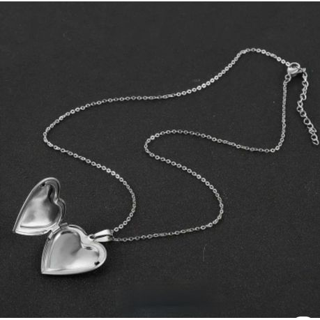 Heart Locket Stainless Steel Pendant Necklace