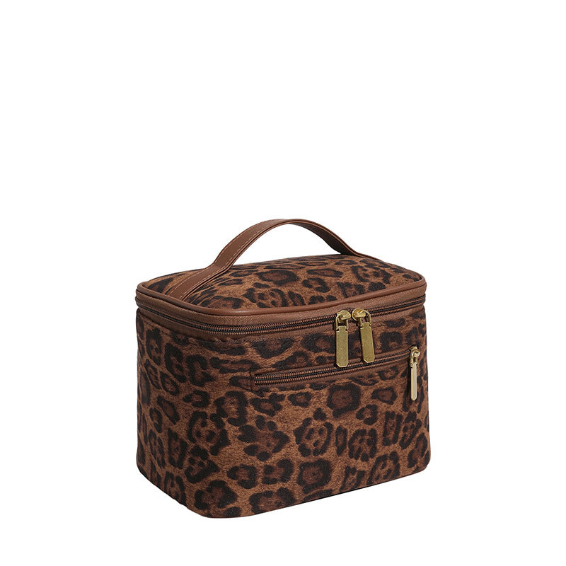 Leopard-Print Toiletry Bag